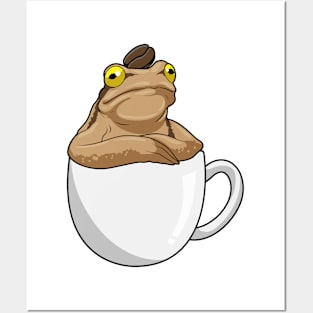 Frog Coffee Coffee bean Posters and Art